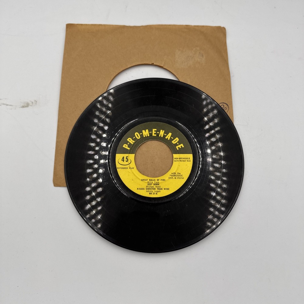 Promenade 45 RPM 7” Record – Johnny Logan – Allan Freed – The Wright Brothers ++