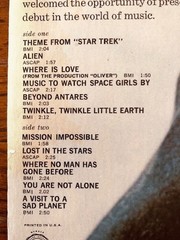 LEONARD NIMOY PRESENTS MR. SPOCK’S MUSIC FROM OUTER SPACE DOT DLP 25794 VG