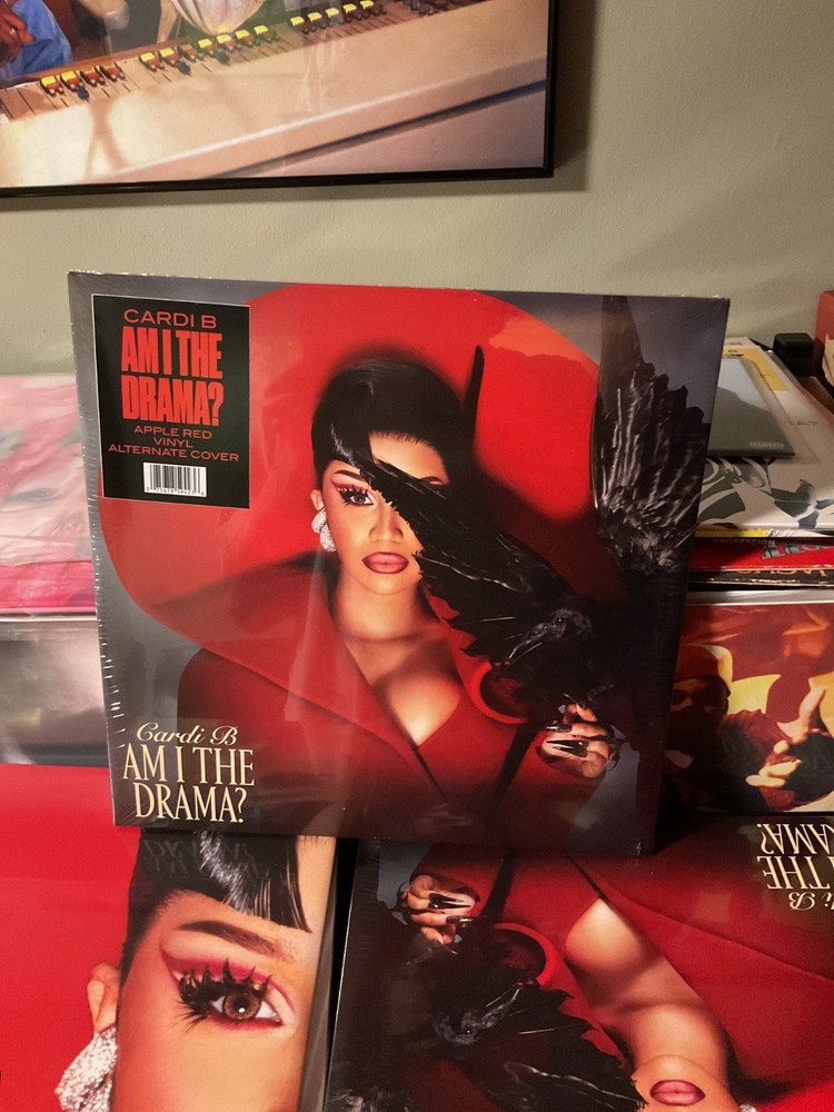 Cardi B–AM I THE DRAMA? Alternate Cover-Apple Red Vinyl-SOLD OUT-ON HAND