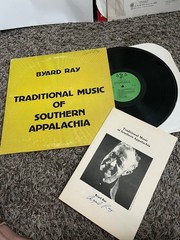 BYARD RAY TRADITIONAL MUSIC OF SOUTHERN APPALACHIA LP + BOOK SIGNED BLUEGRASS