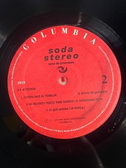 SODA STEREO ZONA DE PROMESAS VINYL LP Record COLOMBIA 1994 ORIGINAL SONY