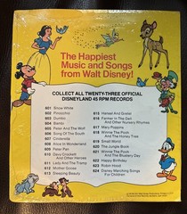 Vintage Walt Disney’s Song of the South Record 45 RPM Zip-A-Dee-Doo-Dah 1975
