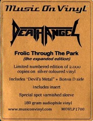 DEATH ANGEL Frolic Through The Park 2LP on180 Gram SILVER VINYL New /2000
