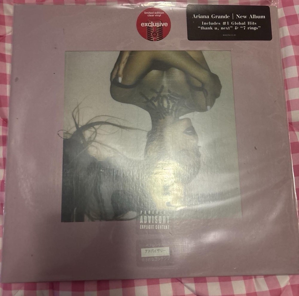 Ariana Grande Thank U Next Vinyl 2x LP 2019 Limited Edition Clear Record Album
