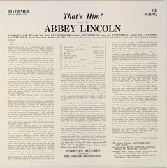 Abbey Lincoln – That’s Him! (180 GRAM VINYL. MONO)