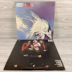 Lot of 2 JOHNNY/EDGAR WINTER LPs Second Winter, They Only Come Out Night