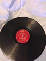 vintage Columbia Records 78 RPM shellac record, likely manufactured between the