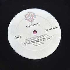 Electronic Get The Message 1991 US Warner 12″ Smiths New Order