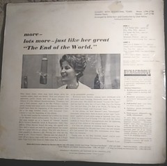 SKEETER DAVIS: CLOUDY WITH OCCASIONAL TEARS Vinyl LP-1963-Bonus Record Included!