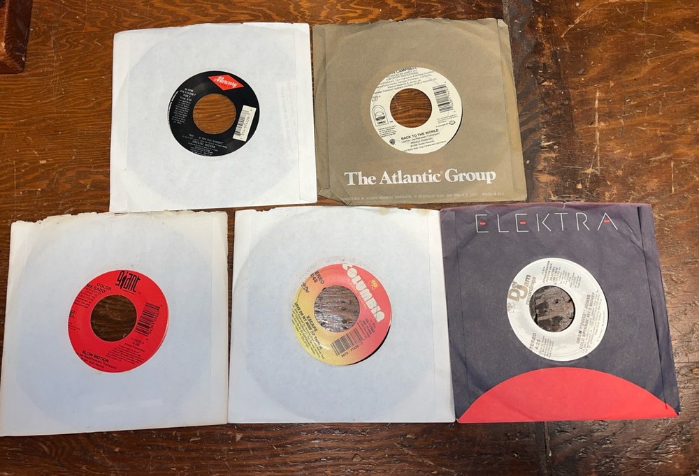 Lot Of 5 ‘80s & 90s 45 Vinyl: Oran “Juice” Xscape Crystal Waters Tevin Campbell