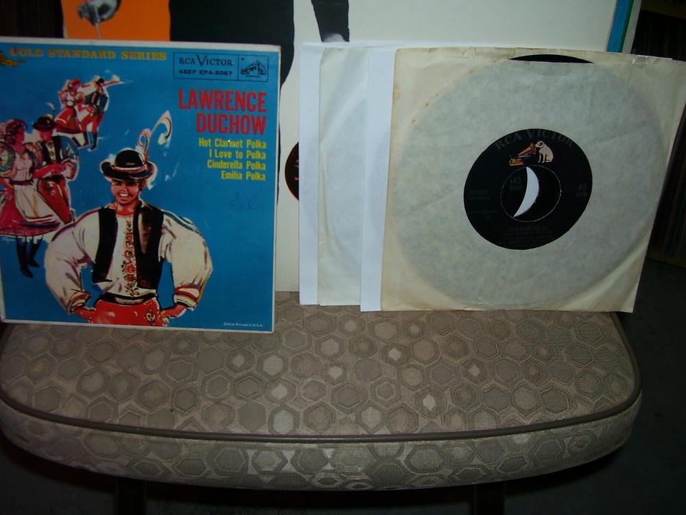 5 – RCA Victor Label 45’s, LAWRENCE DUCHOW & LOUIE BASHELL, Polka Music