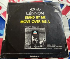 JOHN LENNON STAND BY ME 45 VINYL ITALY 1975 APPLE IMPORT PS THE BEATLES RARE