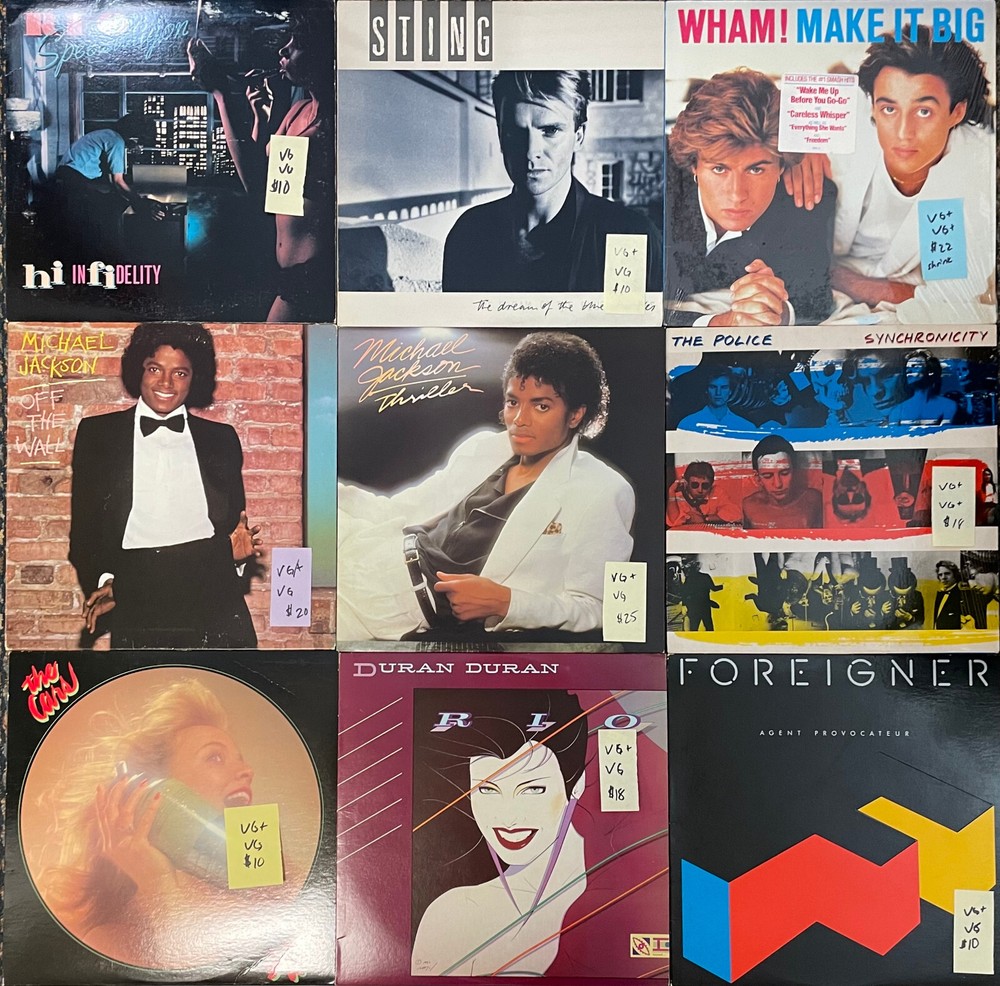 You pick – 70’s & 80’s Rock/Pop Vinyl Records LP – Many Titles – Cars, Police