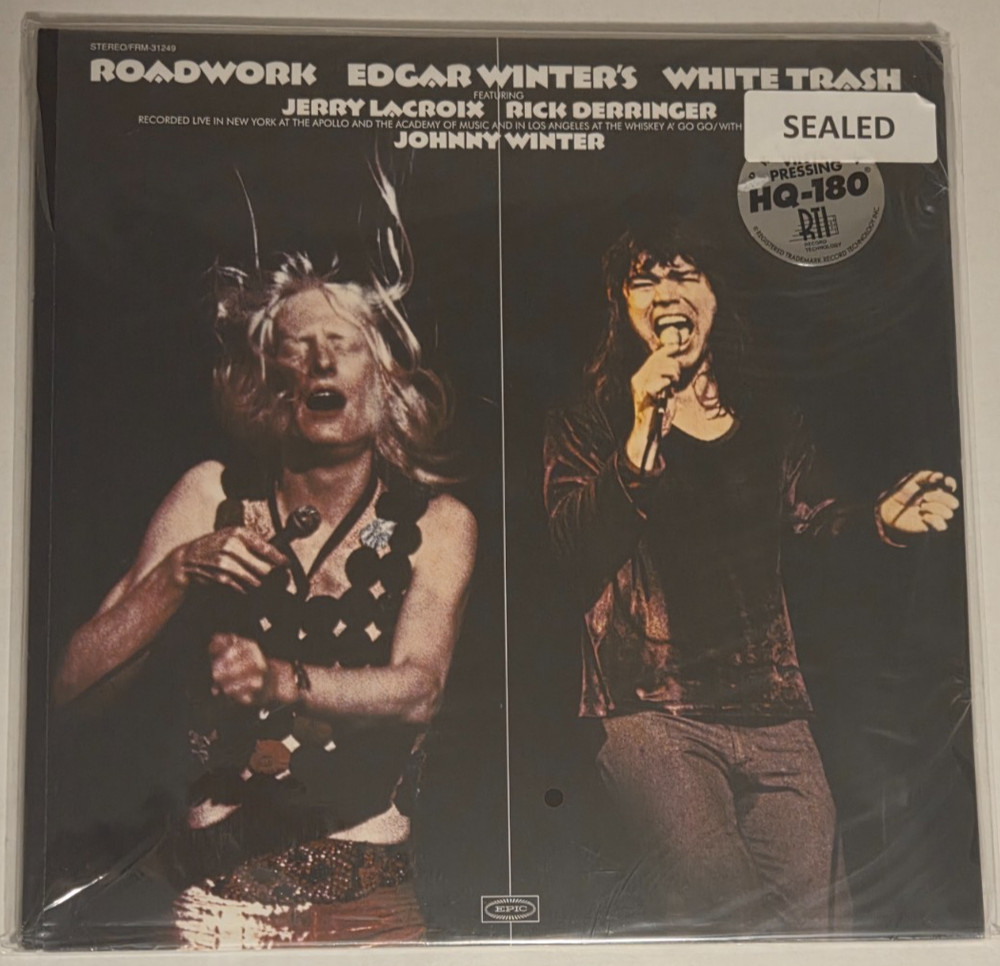 Edgar Winter’s White Trash – Roadwork 2014 – 180g White Vinyl 2-LP – New Sealed
