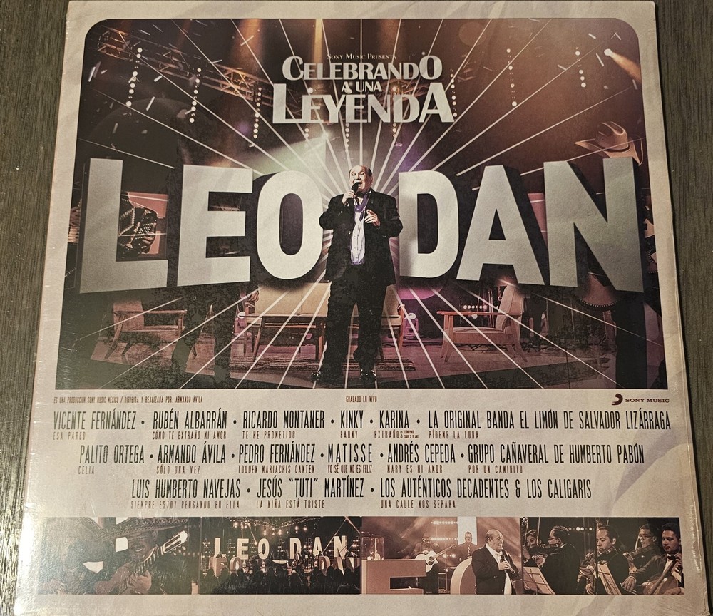 Leo Dan – Celebrando A Una Leyenda Vinyl LP + DVD NEW FREE & FAST USA Shipping