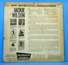 JACKIE WILSON BY SPECIAL REQUEST… LP 1961 ORIGINAL NICE CONDITION! VG/VG!!A