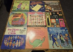 Disneyland Records Lot of 9 Walt Disney Children’s LPs 12″ Black Vinyl