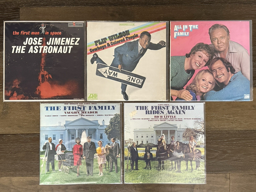 Lot of Five (5) Classic/Vintage Comedy Albums