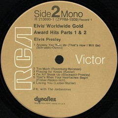 Elvis Presley – Worldwide Gold Award Hits, Parts 1 & 2 – 2xLP, Comp, Mono, RP –