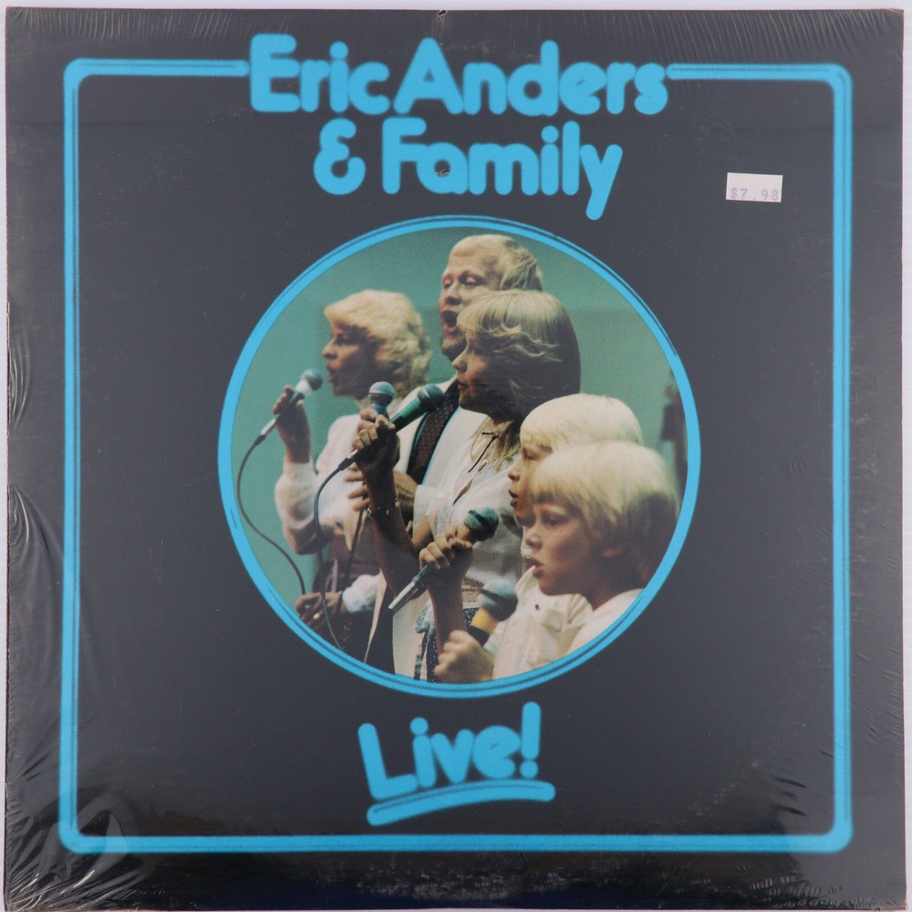 Eric Anders & Family – Live! 1982 Faith Bible Arvada Co. EA104 Vinyl LP SEALED