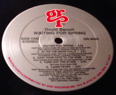 David Benoit Mint/NM Digital Mastered Stereo Lp – Waiting For Spring – GRP 1989