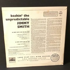 BASHIN’ THE UNPREDICTABLE JIMMY SMITH HIS MASTER’S VOICE LP UK IMPORT