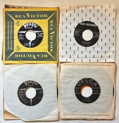 Lot of 25 jazz Vinyl Records 45s Singles 1950s Ella Fitzgerald Louis Armstrong