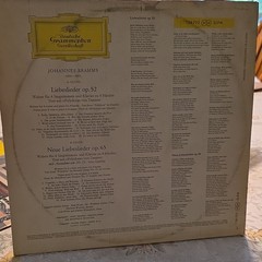 Deutsche Grammophon Brahms Liebeslieder (Walzer) Stereo Vinyl LP SLPM 138792
