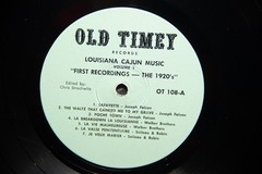 Louisiana Cajun Music Volume 1: First Recordings – The 1920’s – Vinyl Record Lp
