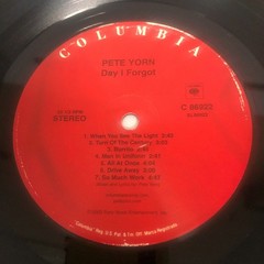 PETE YORN – DAY I FORGOT – ORIGINAL 2003 LP ON COLUMBIA Records C-86922 -(RK875)