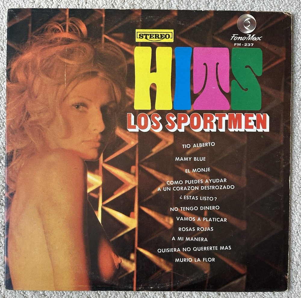 Los Sportmen Hits Vinyl LP FonoMex FM-237 1972 Mexican Press VG+/Strong VG RARE
