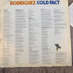 Rodriguez Cold Fact Vinyl Record