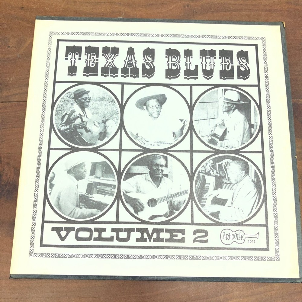 Texas Blues Vol 2 LP Record 1965 Arhoolie Blues Folk 33 RPM
