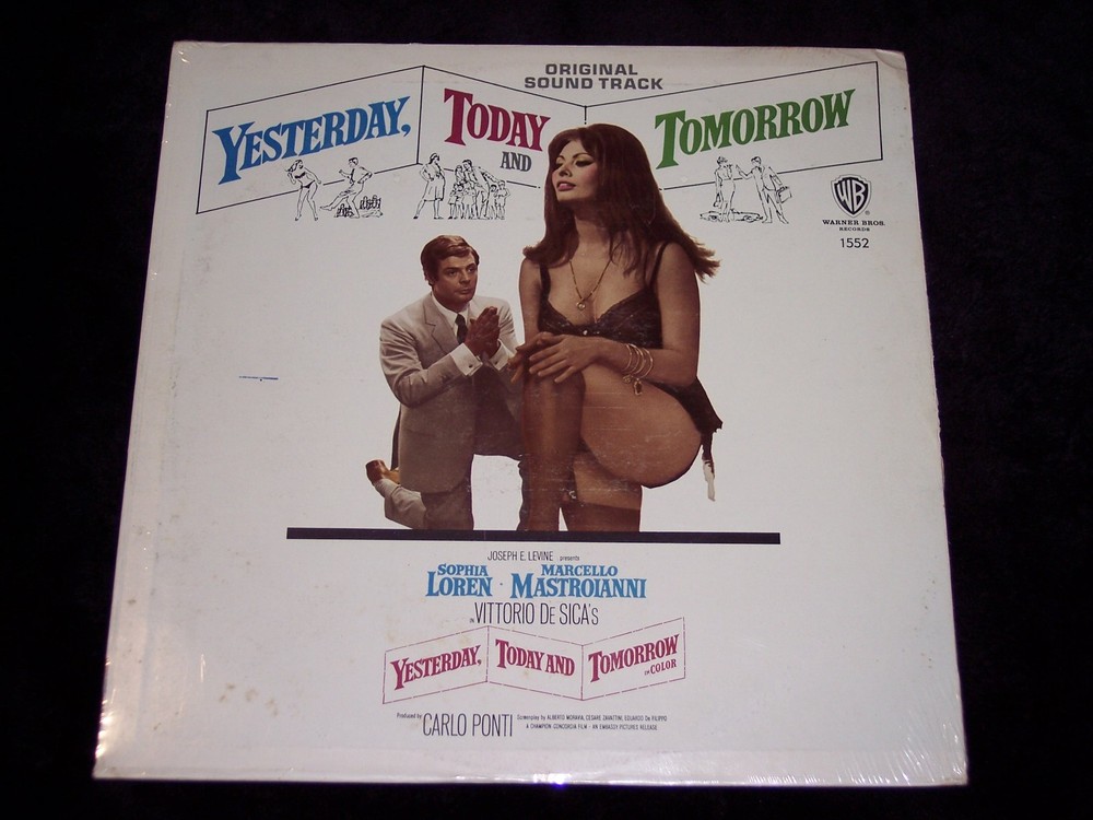 “YESTERDAY, TODAY AND TOMORROW”, THE NEW, SEALED ORIG. LP WITH SOPHIA & MARCELLO