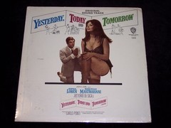 “YESTERDAY, TODAY AND TOMORROW”, THE NEW, SEALED ORIG. LP WITH SOPHIA & MARCELLO