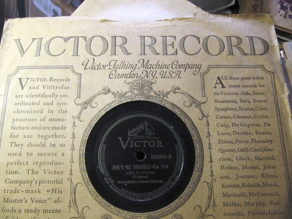 1928 KANSAS CITY Jazz BENNIE MOTEN Orch SOUTH/ She’s No Trouble VICTOR 24893