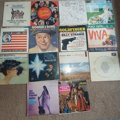 14 Vintage LP Records Easy Listening Christmas Soundtrack Gleason Chet Atkins