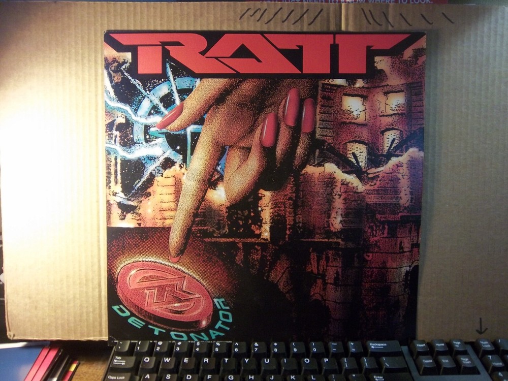 Orig Vintage Ratt Detonator 1990 12×12 promo Flat/poster Not a record