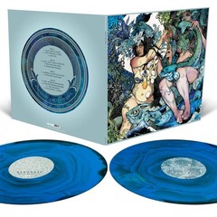 Baroness Blue Record (Cyan Blue, Milky Clear and Black Ripple Effect Colored Vin