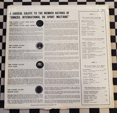 A Musical Salute LP by The United States Army Band vinyl VG+ CEC-LP-12