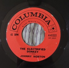 Johnny Horton-Electrified Donkey-Rare 1959 Rockabilly Holiday 45-HEAR-VG+