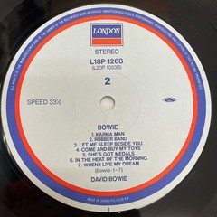 David Bowie Bowie London Records L18P 1268 Japan VINYL LP OBI