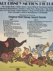 The Greatest Hits Of Walt Disney 12” Vinyl LP Album Record 1975 Vintage