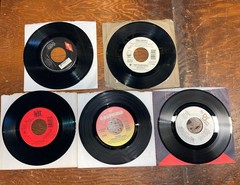 Lot Of 5 ‘80s & 90s 45 Vinyl: Oran “Juice” Xscape Crystal Waters Tevin Campbell