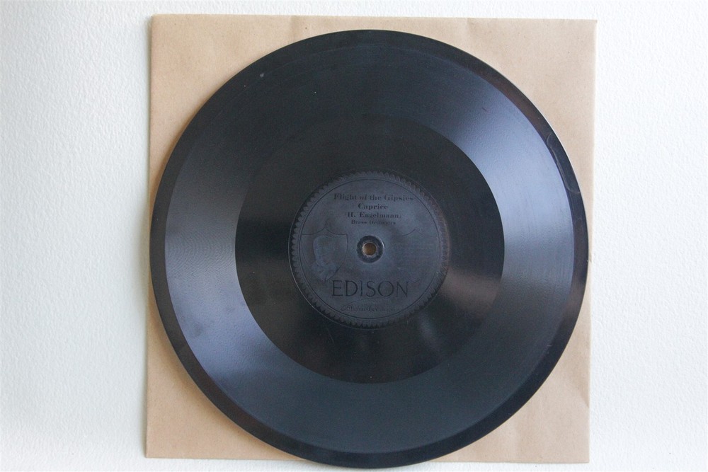BRASS ORCHESTRA Edison 78rpm A NIGHT FROLIC DESCRIPTIVE / FLIGHT OF THE GIPSIES