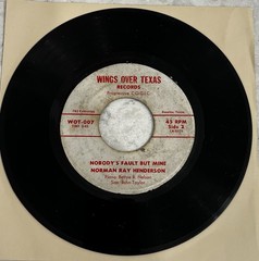 Rare Gospel Blues 45 Rev. AMOS HENDERSON-My Home Going-Wings Over Texas HEAR