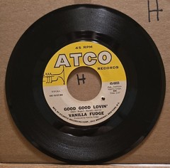 Vanilla Fudge: Good Good Lovin’/ Shotgun – ATCO Records 45rpm VG+