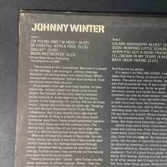 Johny Winter – Self Titled Vinyl Album FIRST PRESS CS 9826 Columbia Record USA!