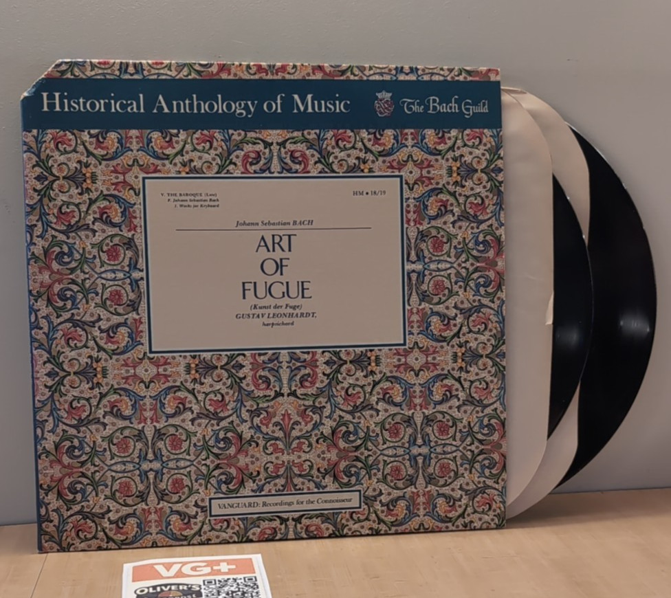 Gustav Leonhardt | J.S. Bach Art Of Fugue | Vinyl 2xLP 1972 HM HM-18 | VG+/VG+