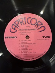 Jonathan Edwards Self Titled LP 1971 Capricorn SD 862 Club Edition VG Sunshine
